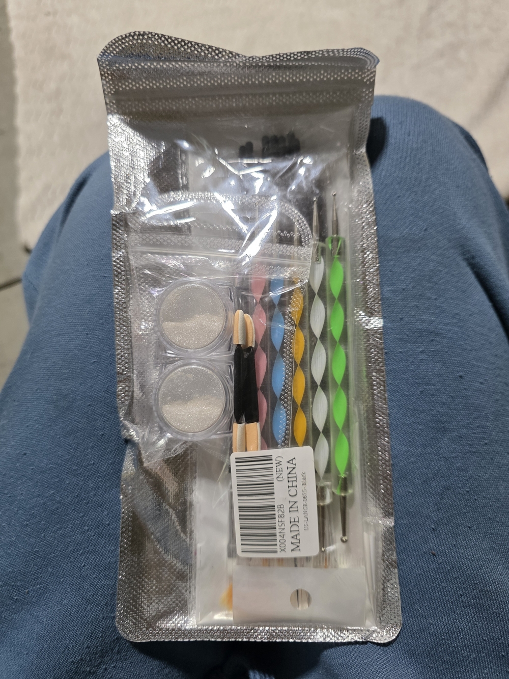 Nail Art Dotting Tool Set with Multi-Color Handles